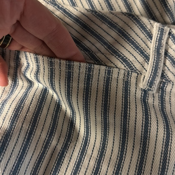 Madewell‎ Emmett wide leg cropped striped pants 31 NWT - Picture 9 of 9